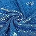 Trlyc 20Ft W by 10FT H Sparkly Turquoise Sequin Backdrop Curtain for Wedding Halloween Thanksgiving Day Christmas