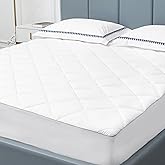 Sunflower Twin XL Mattress Pad Cover, Cotton Mattress Cover College Dorm Hypoallergenic, Extra Deep Pocket 18"-22" Quilted Ma