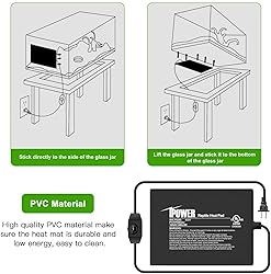 iPower 6X8 Inch 8 Watts Reptile Heating Mat with