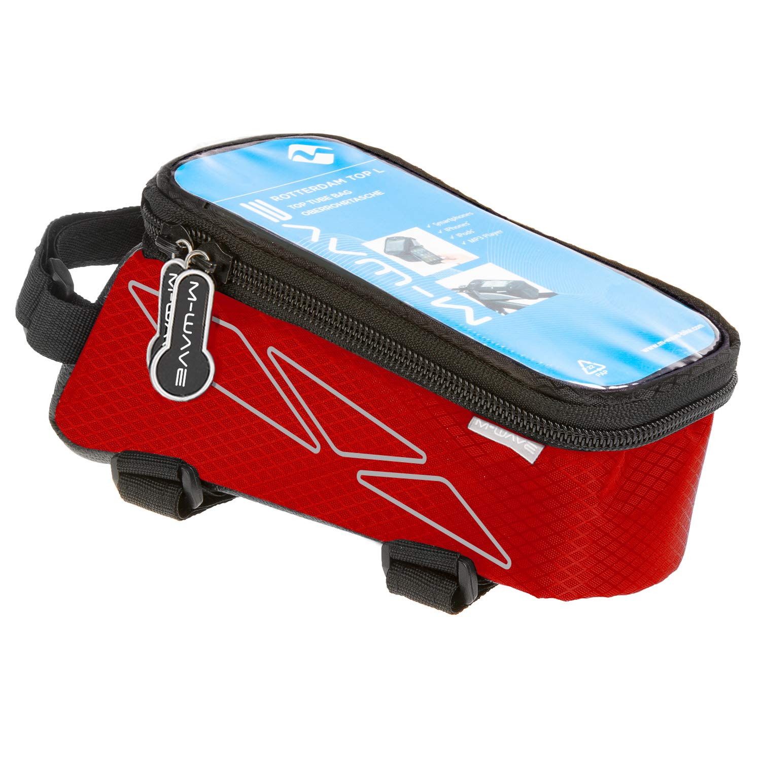 M-Wave Rotterdam L Top Tube Bag - Red — image 1