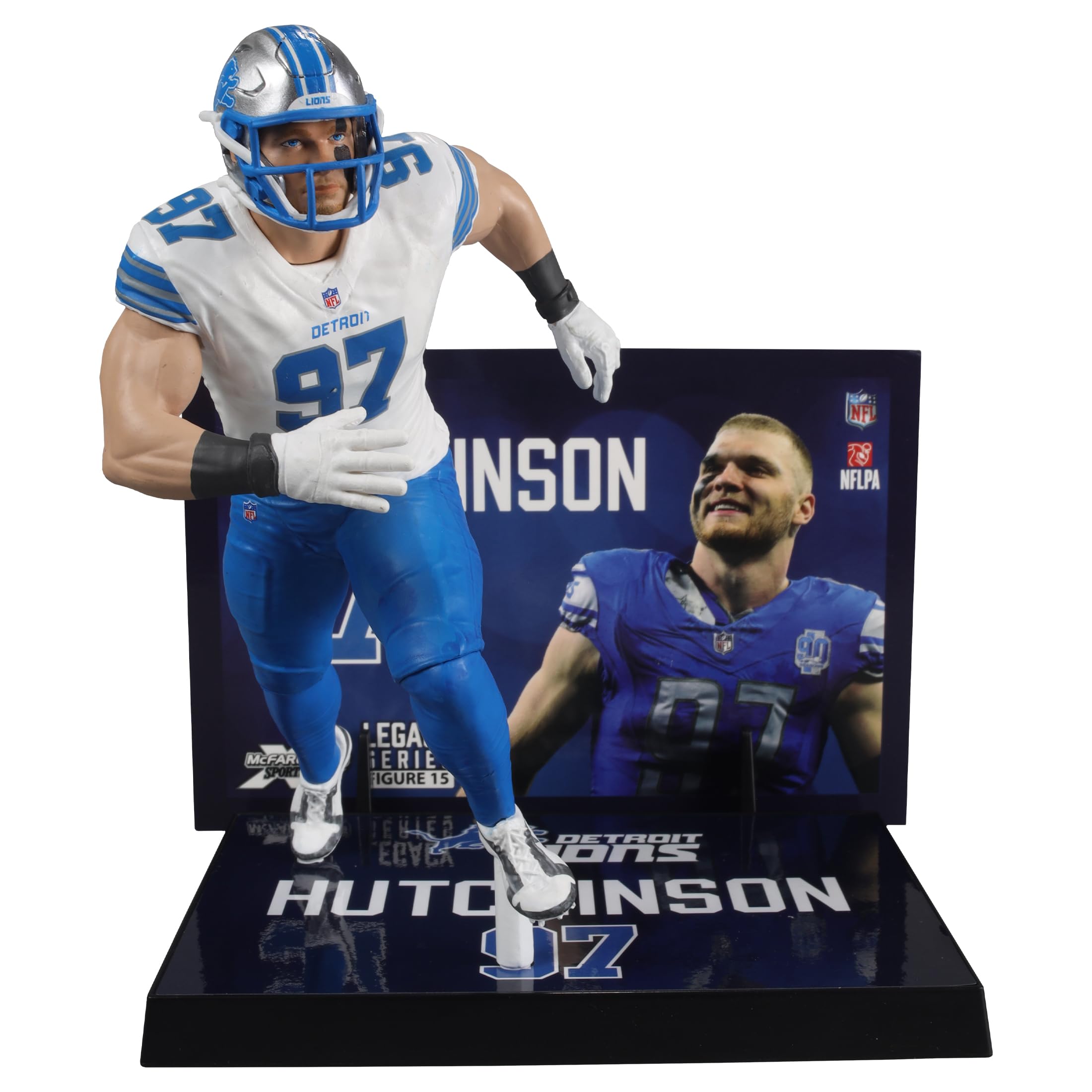 Photo 1 of McFarlane's SportsPicks NFL Series 19 Aiden Hutchinson (Detroit Lions) 7" Figure Chase