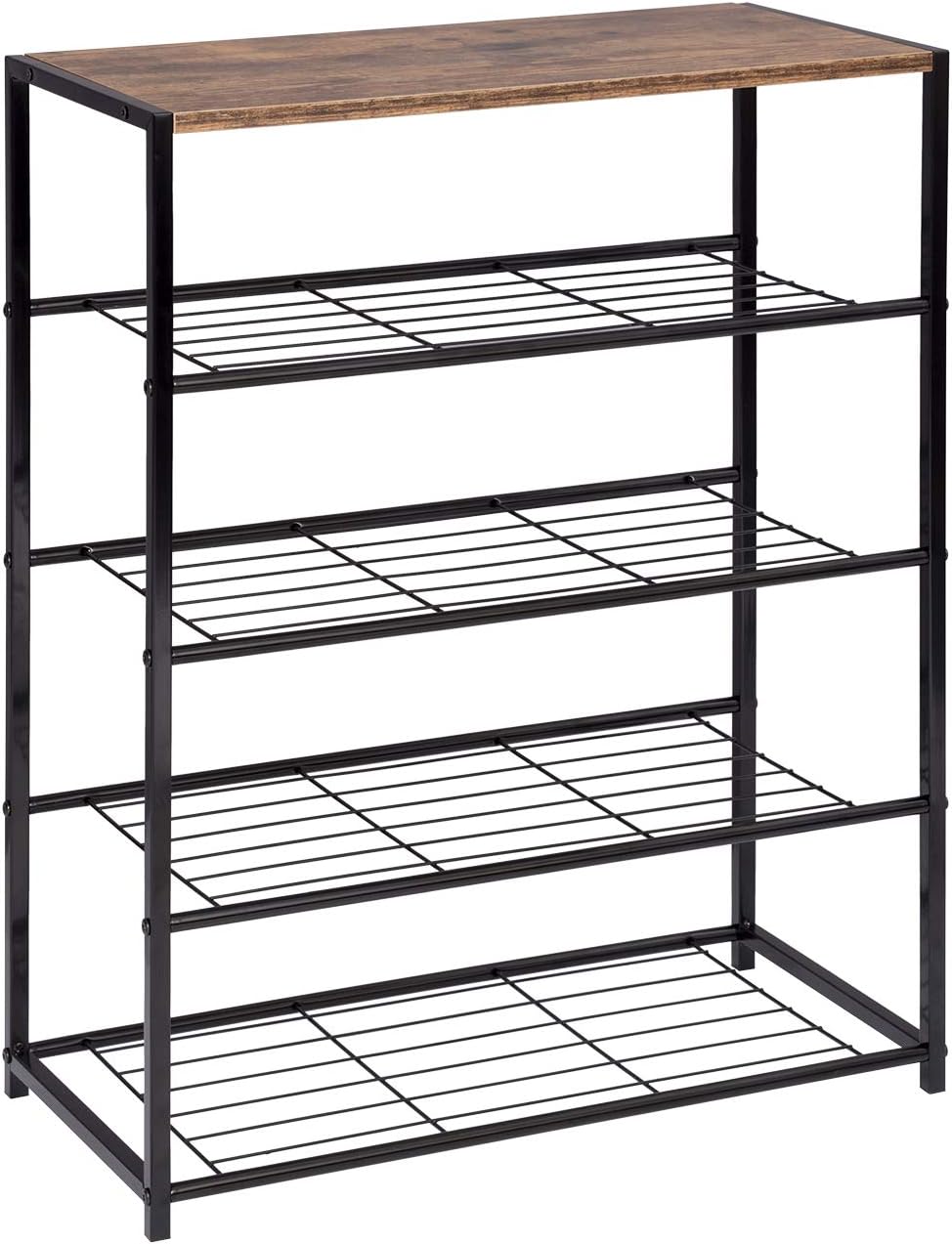 4 tier metal shoe rack on Metal Wood Shoe Storage Cabinet Cupboards Organizer For Hallway Woltu Shoe Rack 4 Tier Shoe Bench With Seat Standing Hallway Furniture Shoe Racks