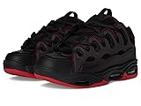 Osiris Men's D3 2001 Skate Shoe, Black/Red/Red, 9.5