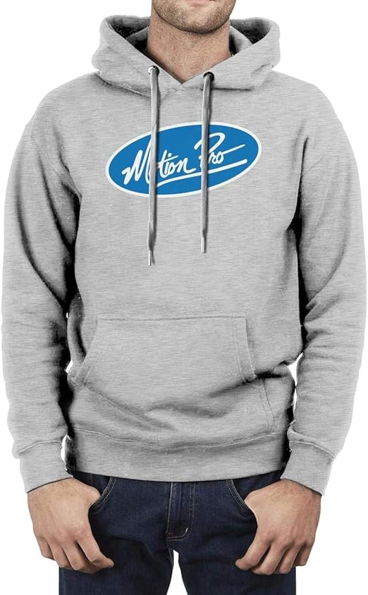 Mens Long Sleeve Performance Hoodies MotionProLogo Pullover Hoodie Vintage Hooded