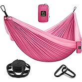 Grassman Camping Hammock Double & Single Portable Hammock with Tree Straps, Lightweight Nylon Parachute Hammocks Camping Acce