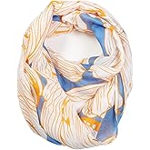 Scarfand's Romantic Rose Prints & Floral Patterns Lightweight Infinity Fashion Scarves Wraps