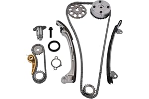 GELUOXI TK922 Timing Chain VVT Sprocket Kit Replacement for 2001-2015 Toyota RAV4 Highlander Scion tC xB Pontiac Vibe Solara Matrix Camry 2.4L 2AZFE