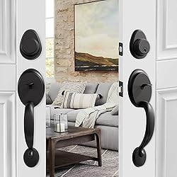 Natsukage Front Door Handle Double Door Lock Set