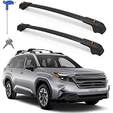 360LBS T-Slot Roof Rack Cross Bars Compatible with Subaru Forester | 2014-2026(Not for Wilderness) Aluminum, Adjustable, Folding Hook, Anti-Theft Lock Roof Rack for Rooftop Cargo Carrier