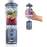 Ninja Blast Max, Portable Blender + Twist & Go, Personal Smoothie, Blend, Ice Crush, 3 Programs, Cordless, 22 oz removable Vessel, Dishwasher Safe, Leakproof, Navy, BC251NV