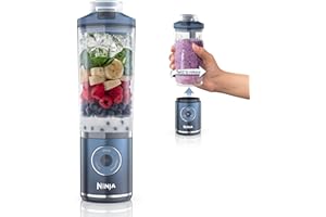 Ninja Blast Max, Portable Blender + Twist & Go, Personal Smoothie, Blend, Ice Crush, 3 Programs, Cor...