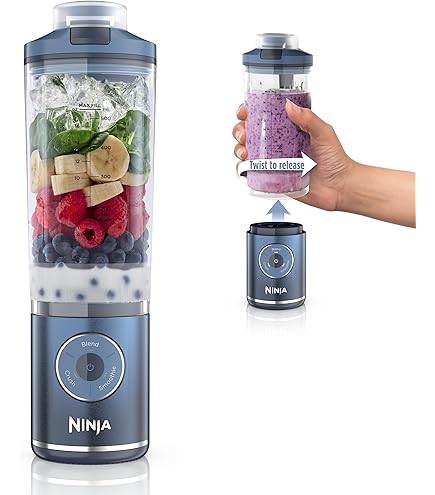 Ninja Blast Max, liquidificador portátil + Twist & Go, Smoothie