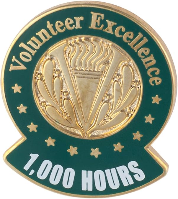 VolunteerGift's 1, 000 Hour Milestone Lapel Pin for