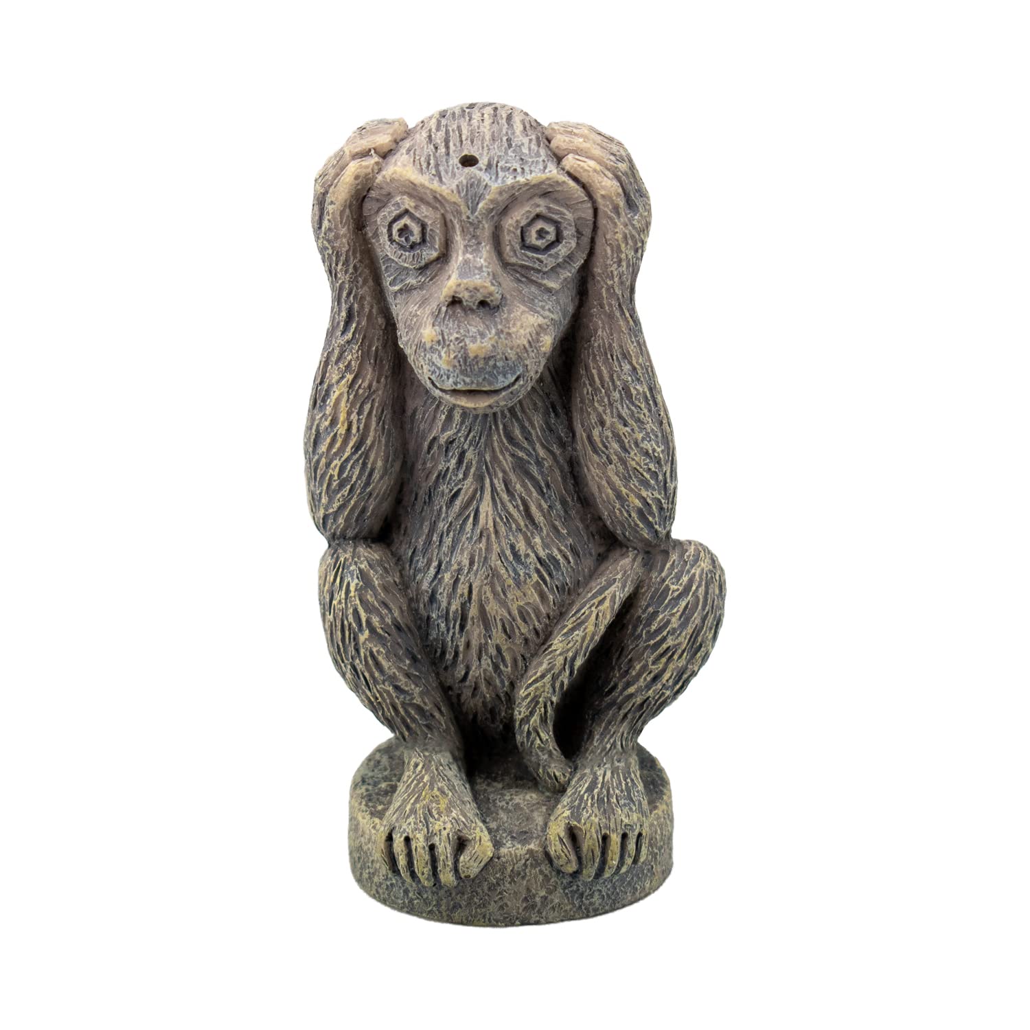 AQPET Resin Fish Tank Decoration Monkey Not Felt 5.5 x 5.5 x 10.5 cm