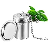 House Again Tea Infuser, Extra Fine Mesh Tea Strainers for Loose Tea, 18/8 Stainless Steel Tea Strainer with Extended Chain H