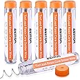 AUSTOR Pack of 6 Solder Wire 60-40 Rosin Core Solder 0.6mm Electrical Soldering Wire, 20g