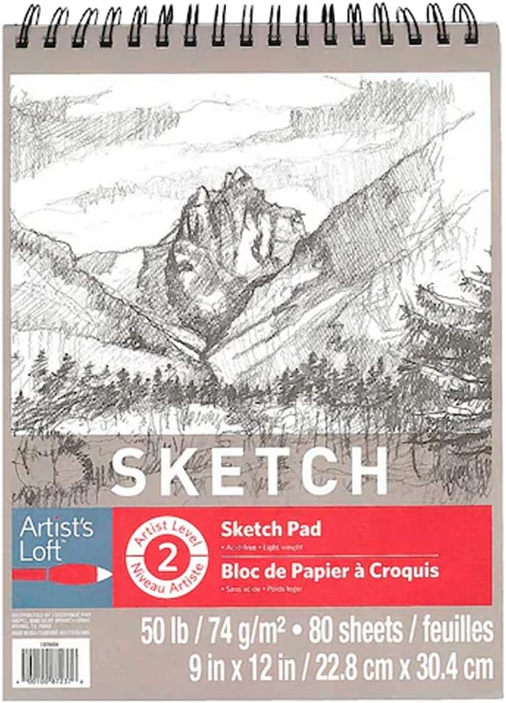 Sketch Pad by Artist's Loft Size 9" x 12" Arts, Crafts