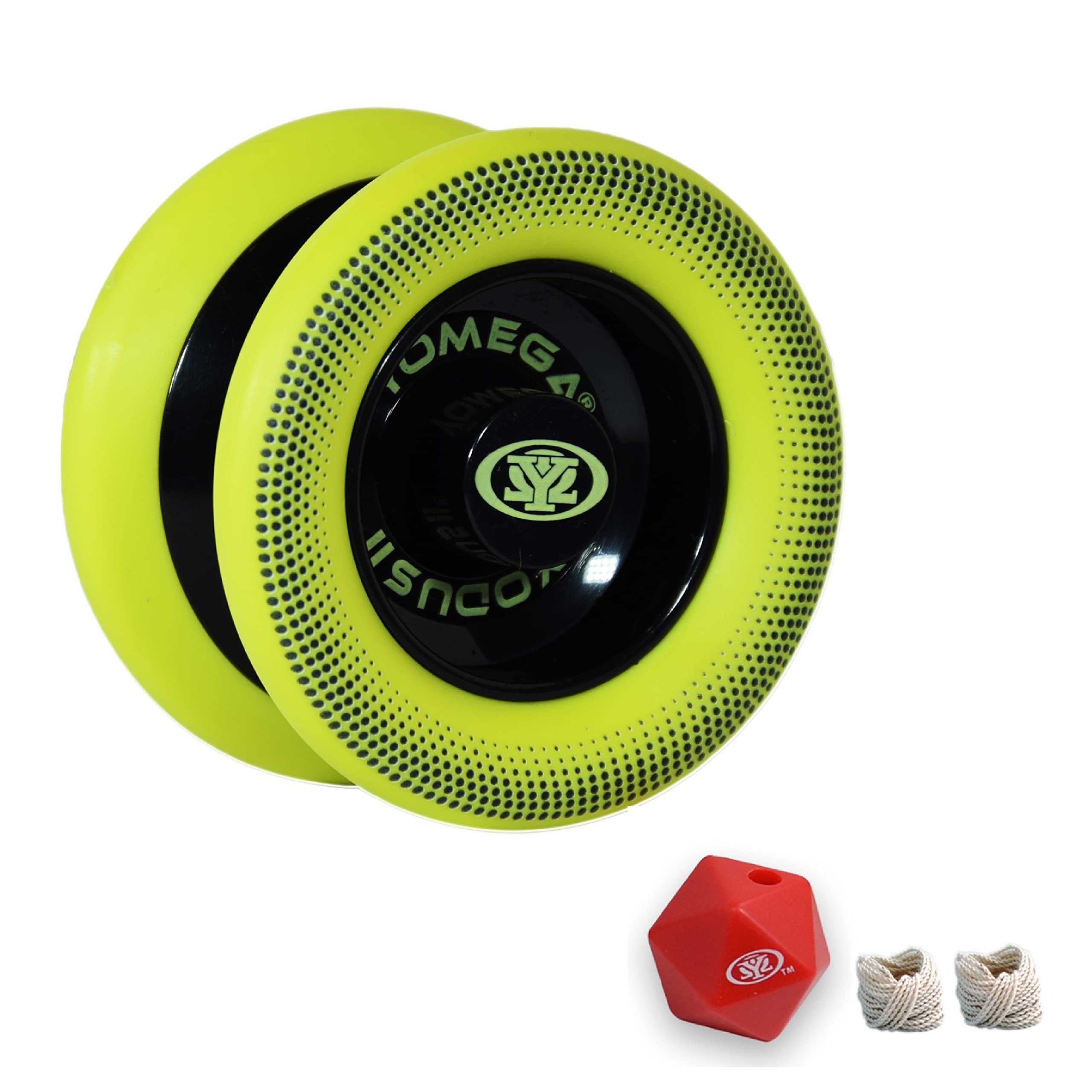 Yomega Xodus II YoYo– Includes Roller Bearing Technology, Rubber Rims and Wing Shape Design – Professional Responsive YoYos Intermediate Level Play (Black Yellow) — image 1