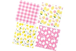 GUPESXU Pink Lemon Party Supplies,40Pcs Lemon Party Napkins Summer Fruit Party Decoration Pink Lemonade Theme Decoration for Lemon Baby Shower,Bridal Shower Party