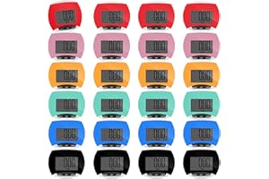 Copkim 24 Pcs Pedometer for Walking Bulk LCD Step Counter with Calories Burned Portable Accurately Step Tracker for Women Man