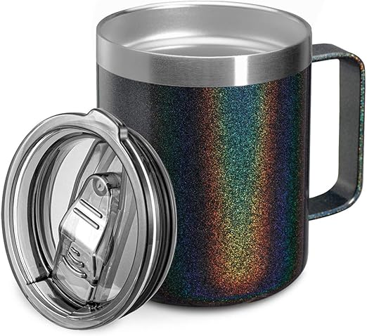 Amazon.com: 12oz Stainless Steel Insulated Coffee Mug with Handle ...