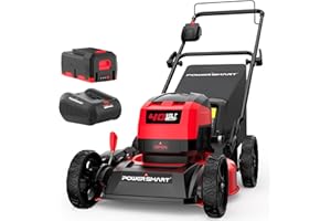 PowerSmart 40V 17" Cordless Lawn Mower, 3-in-1 Brushless Push Lawn Mower with 4.0Ah Battery & Charger
