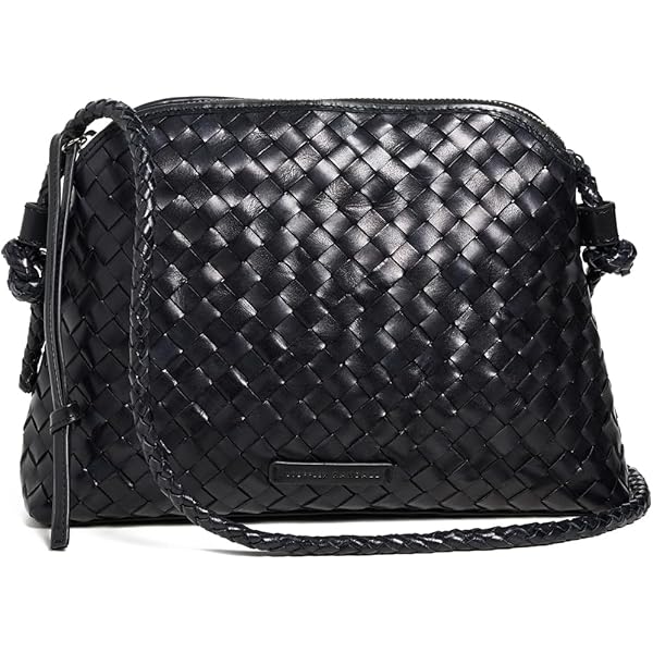 Madewell Women's Puffy Woven Crossbody Bag, Pale Oyster, Off