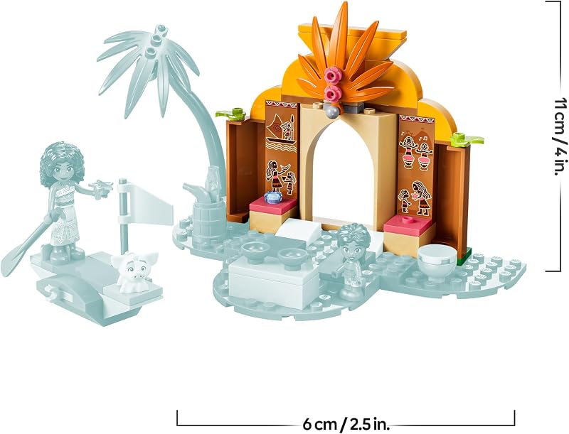 Disney Princess Vaianas Hütte und Boot 43282