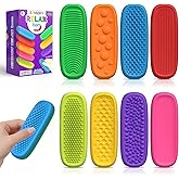 8-Pack Sensory Fidget Toys - Textured Suction Toys for Calming, Anxiety Relief, Classroom & Office Use, Ideal Christmas Stocking Stuffers, Gifts for Kids & Adults