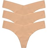 commando - Classic Solid Thong (3-pack) | Seamless No Show Thong | Comfortable, Lay-Flat Edges | Machine Washable