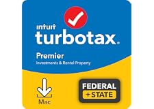 TurboTax Premier 2021 Tax Software, Federal and State Tax Return with Federal E-file [Amazon Exclusive] [MAC Download]