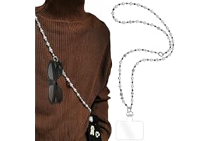 Turkalla Phone Crossbody Chain CellPhone Lanyard,Universal Phone Chain Strap with Tether Patches Compatible with Most Phones
