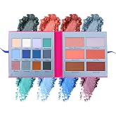 Profusion Cosmetics Fold Out Face Makeup Palette, All-in-One Makeup Kit with 12 Eyeshadows, 4 Blushes &amp; 2 Highlighters, Long Lasting Smudge-Proof Powders, Vegan &amp; Cruelty-free