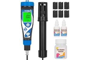 YINMIK Dissolved Oxygen Meter Digital Dissolved Oxygen Test kit for Aquarium Oxygen Tester for Koi Pond Do Meter for Wastewater Smart Dissolved Oxygen Meter with 9.84ft DO Probe Cable for Aquaculture