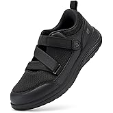 FitVille StepEZ Comfortable Walking Shoes for Women with Adjustable Strap for Swollen Feet Wide Diabetic Shoes Wide Width Orthopedic Shoes for Neuropathy
