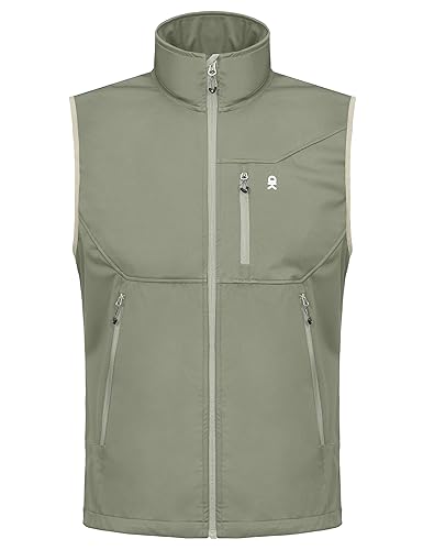 Little Donkey Andy Men's Lightweight Softshell Vest Windproof