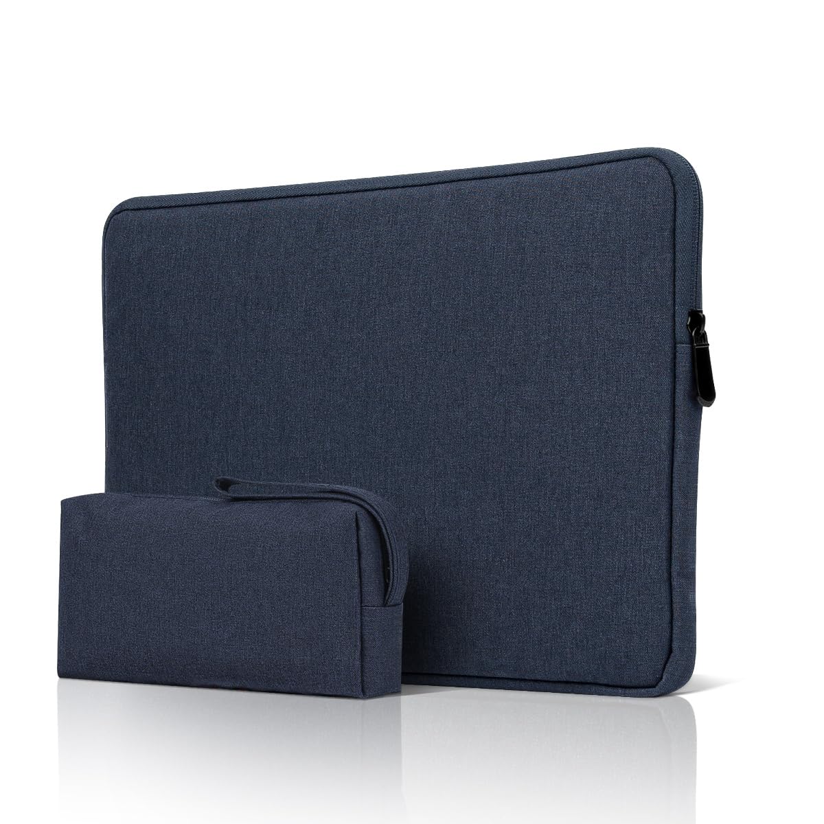 jooeer 14 Inch Laptop Sleeve Case for MacBook Pro M3/M2/M1 A2992 A2918 A2779 A2442 2023-2021 Chromebook Notebook 14", Slim Waterproof Padded Cover with Accessories Pouch, Navy Blue