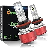 Green-L LED Headlight Bulbs H11/H8/H9 All-in-One Conversion Kits COB 8000LM 6000