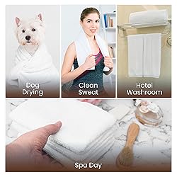 Generic 60 Pack White Hand Towels, Economy Salon