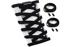 2 Pairs Shoelaces Elastic No Tie Shoe Laces for Adults, Kids and Elderly, One Size Fit All for Shoes.