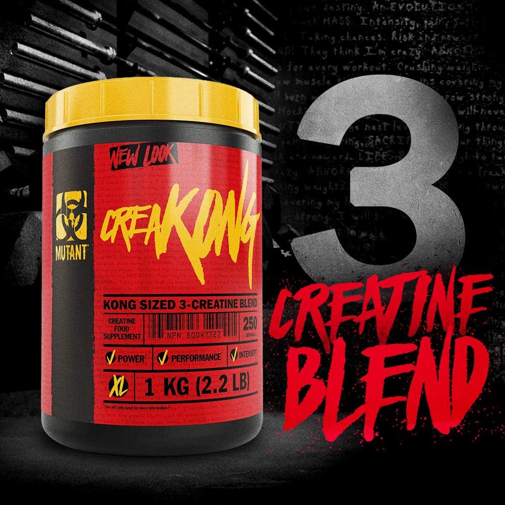 MUTANT CREAKONG, Advanced Creatine Supplement with Triple Creatine Blend for Muscle Strength Size & Performance, Unflavoured - Image 3