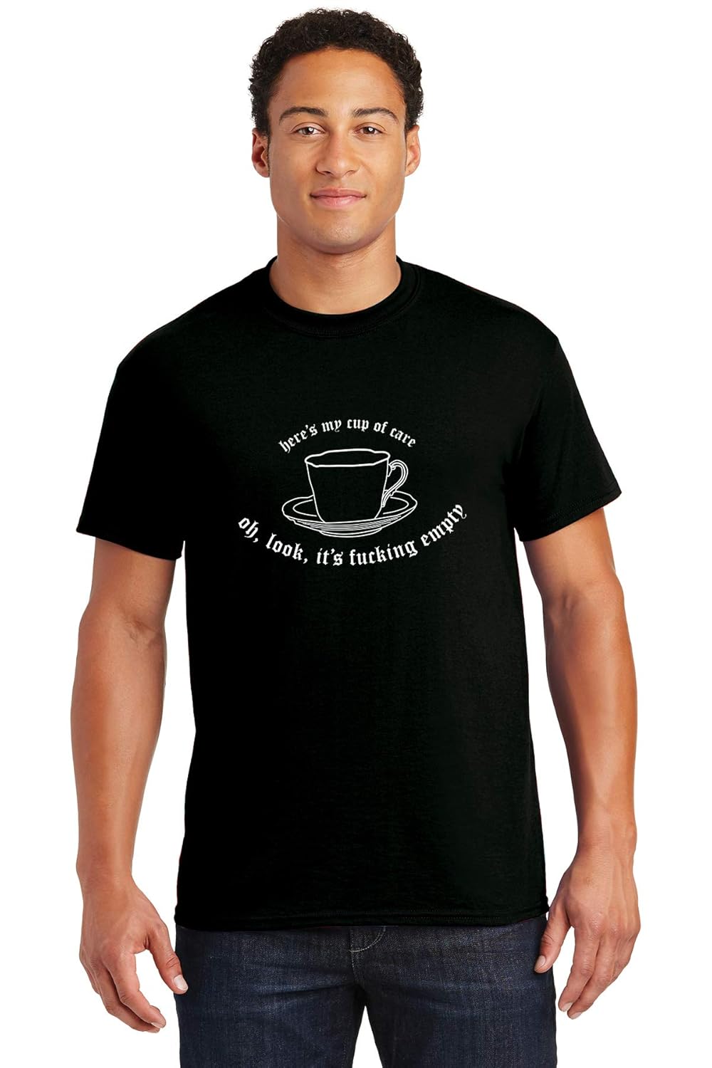 Buy Uniqo.Style Quirky Crew Neck Slogan Printed TShirt for Men(Here is