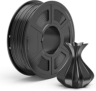 TECBEARS PLA 3D Filament Druckmaterialien 1.75mm Schwarz, Dimensionale Genauigkeit +/- 0.02 mm, 1 Kg Spule, 1 Pack