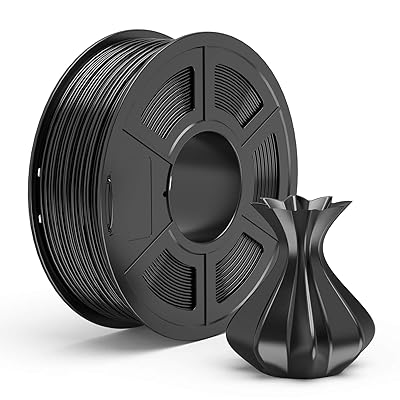 TECBEARS PLA 3D Printer Filament 1.75mm Black, Dimensional Accuracy +/- 0.02 mm, 1 Kg Spool, Pack of 1