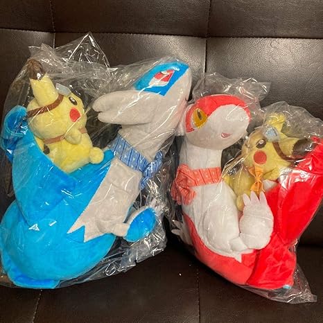 Amazon 新品 未使用 ポケモン ラティアス ラティオスに乗って ピカチュウ ぬいぐるみ 二体セット ぬいぐるみ ホビー