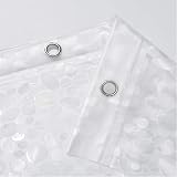 WELTRXE Waterproof Shower Curtain Liner 183x200cm 3 Magnets Mildew Resistant view 5