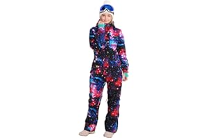 Bluemagic Womens Snowsuit One Pieces Ski Suits Jumpsuits Colorful Coveralls Snowboard Jackets