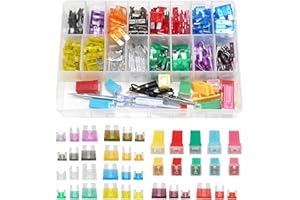 MDEOOSKY 304 Pcs Car Fuses Assortment Kit, Practical Fuse Pull Tool Versatile Fuse Combination, Suitable for Cars, Trucks, Mo