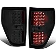 DNA MOTORING TL-F15009-LED-CH-SM LED Tail Light Assembly Driver & Passenger Side [Compatible with 09-14 Ford F150]