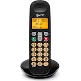 AT&amp;T EL1101 DECT 6.0 Cordless Phone | Caller ID, Lighted Keypad, LCD Display, Full Duplex Speakerphone, ECO Mode, Quiet Mode